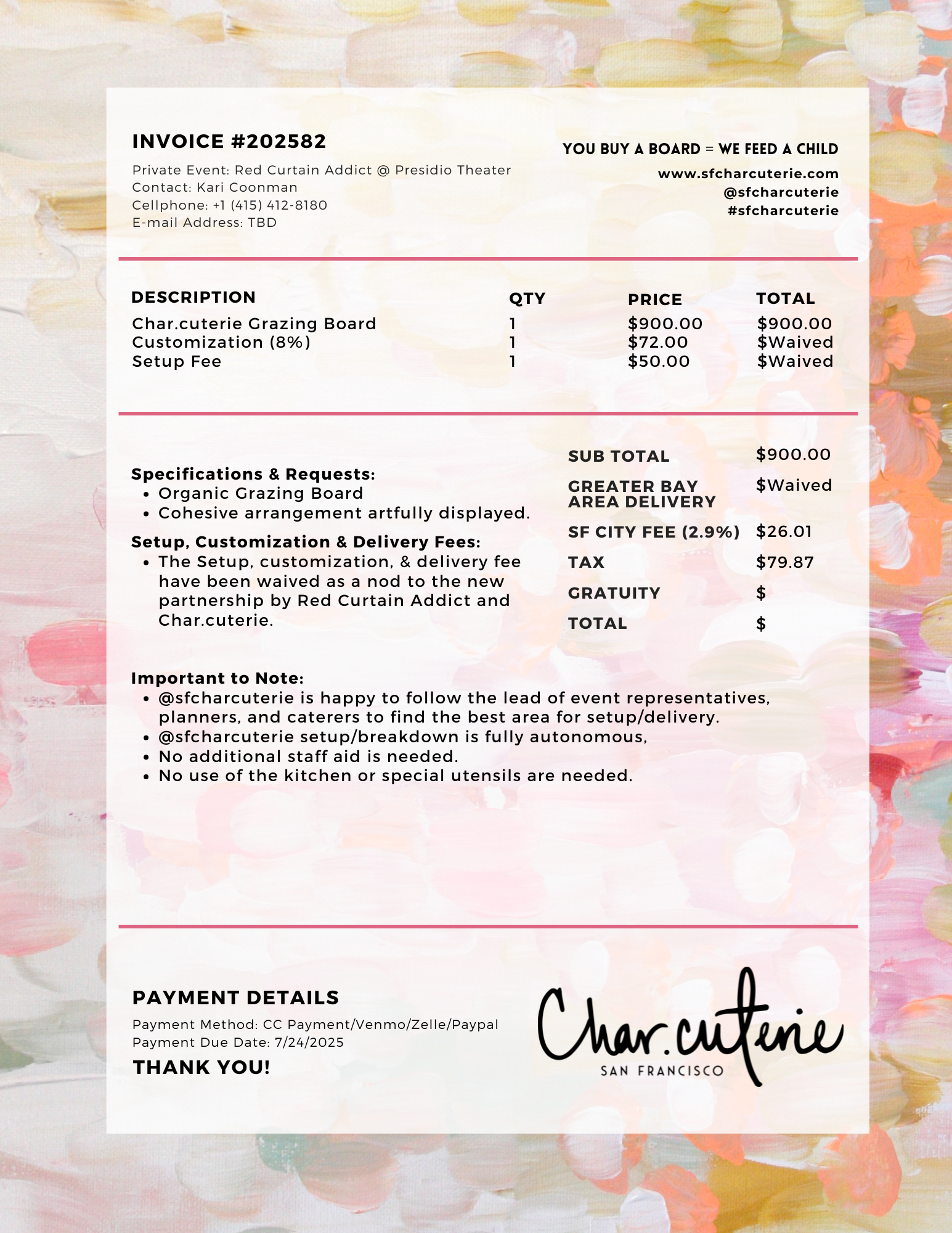 Private Event | Red Curtain Addict